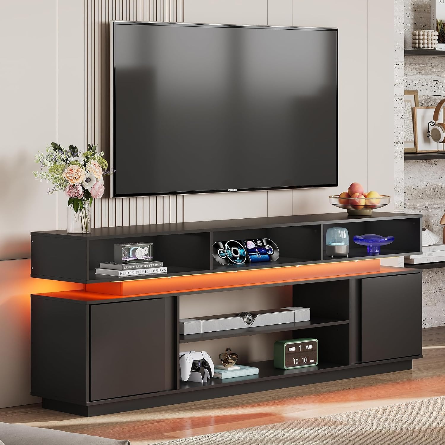 Gaming Console Cabinet - Nowoczesny stolik pod telewizor na telewizor