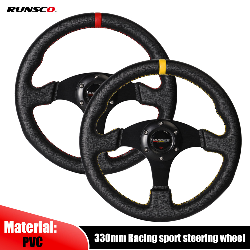 Steering Wheel Gaming - Płaska kierownica 330 mm/13 cali Aluminiowa