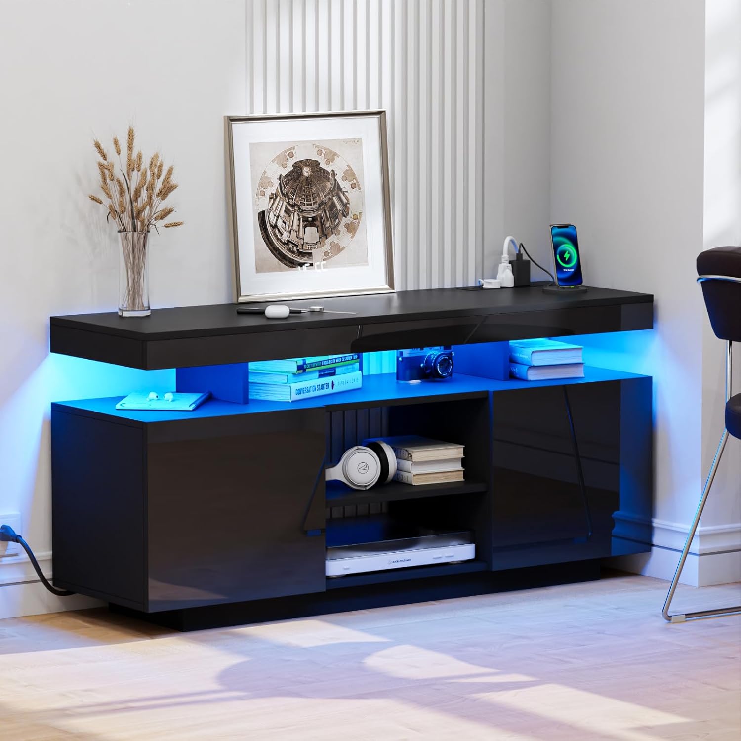 Gaming Console Cabinet - # Nowoczesna szafka RTV calowa z