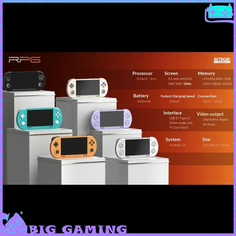 Gaming Console Retro Handheld - Konsola do gier Retroid Pocket G2,