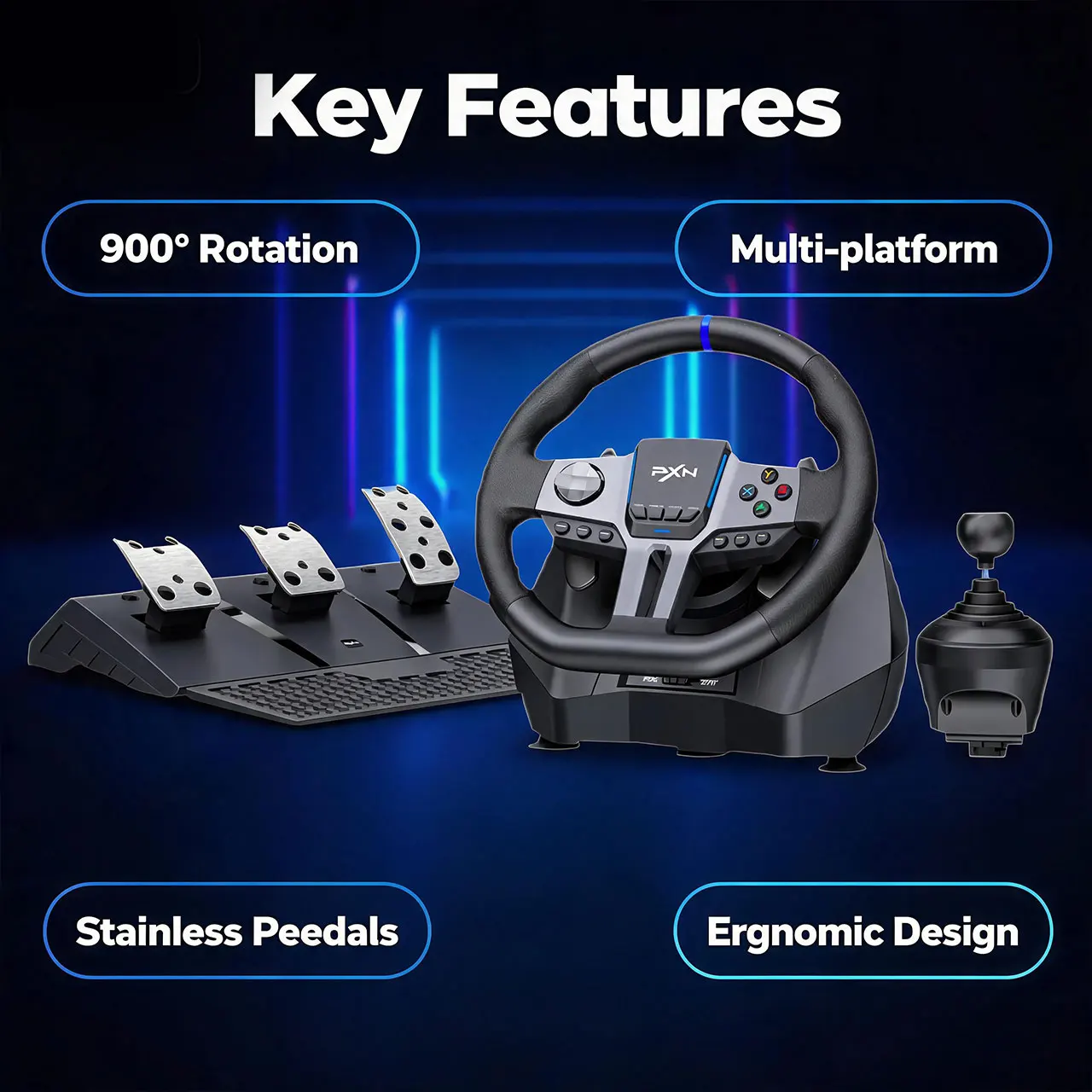 Kierownica wyścigowa PXN V9 Ge – Steering Wheel Gaming recenzja i cena