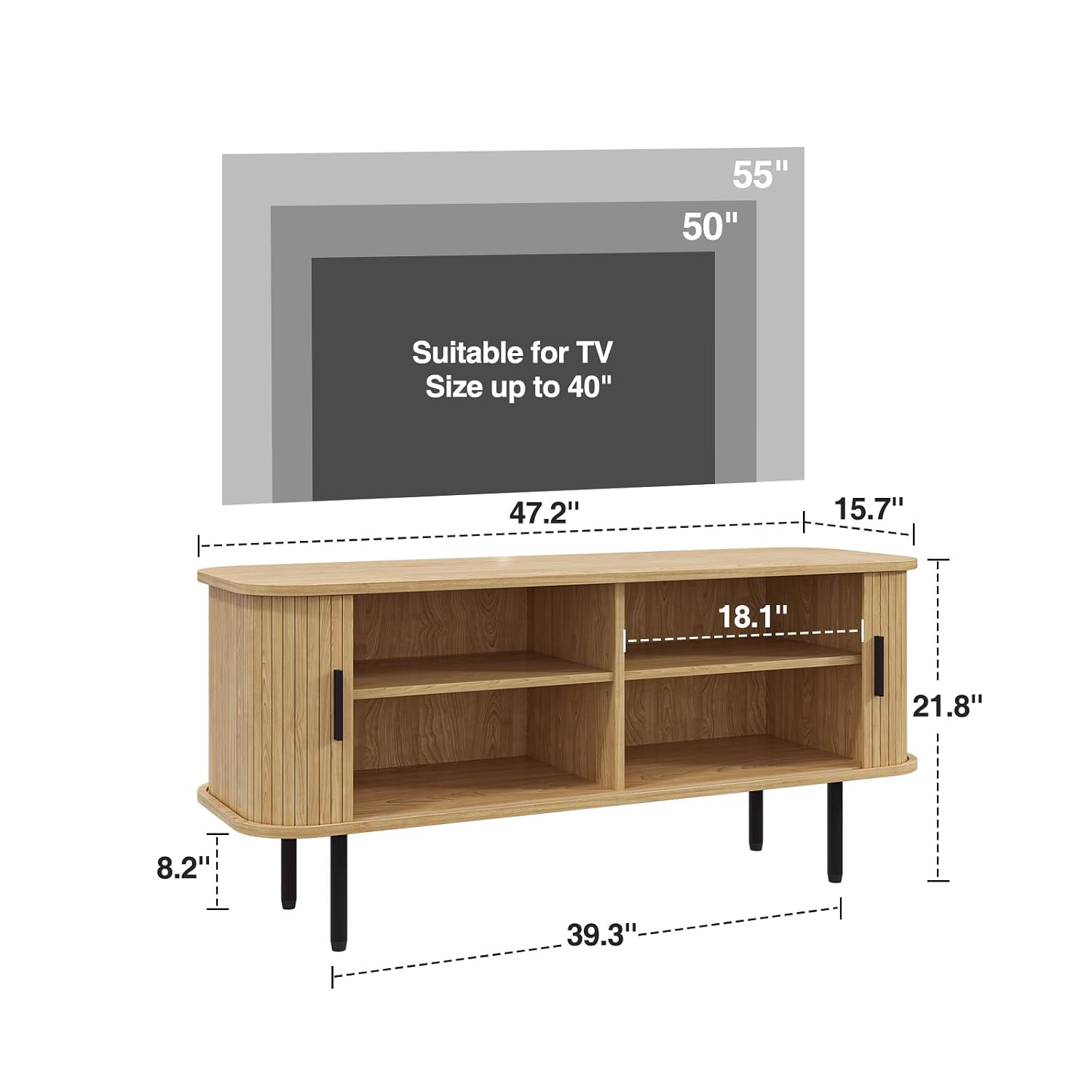 Naturalny, karbowany stolik po – Gaming Console Cabinet recenzja i cena